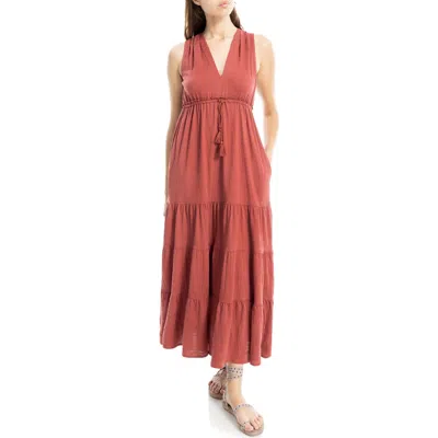 Max Studio Tassel Tie Maxi Dress