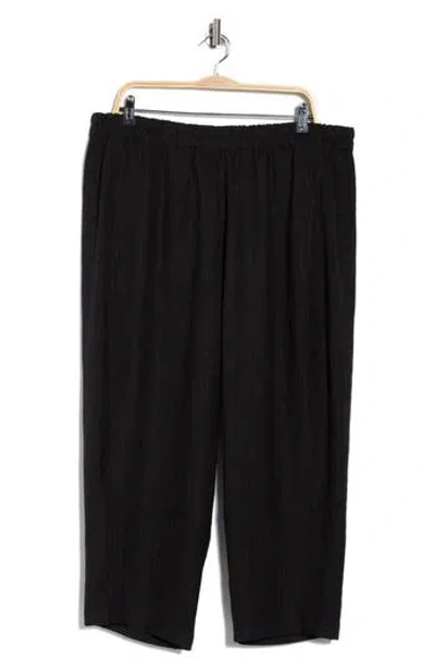 Max Studio Texture Barrel Pants In Black