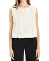 Max Studio Textured Blouse In Ivory