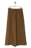 Max Studio Textured Crop Maxi Skirt In Brown