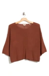 Max Studio Textured Dolman Sleeve Sweater In Multi
