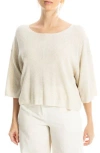 Max Studio Textured Dolman Sleeve Sweater In Neutral