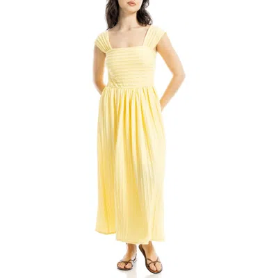 Max Studio Textured Knit Maxi Dress In Butter