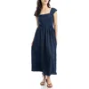 Max Studio Textured Knit Maxi Dress In Navy