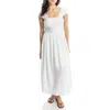 Max Studio Textured Knit Maxi Dress In White