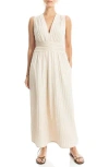 Max Studio Textured Knit Sleeveless Maxi Dress In Alabaster