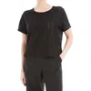 Max Studio Textured Knit T-shirt In Black