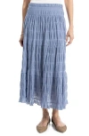 Max Studio Textured Midi Skirt