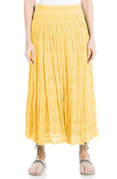 Max Studio Textured Midi Skirt