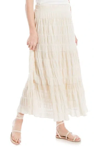Max Studio Textured Midi Skirt