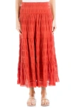 Max Studio Maxi Skirt In Terracotta