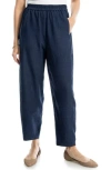 Max Studio Textured Twill Barrel Leg Pants
