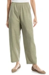 Max Studio Textured Twill Barrel Leg Pants