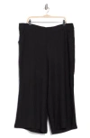 Max Studio Textured Wide Leg Crop Pants