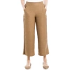 Max Studio Textured Wide Leg Pants In Brown