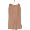 Max Studio Textured Wide Leg Pants In H.mushroom