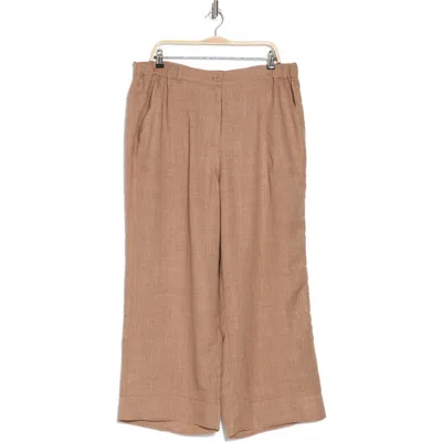 Max Studio Textured Wide Leg Pants In H.mushroom