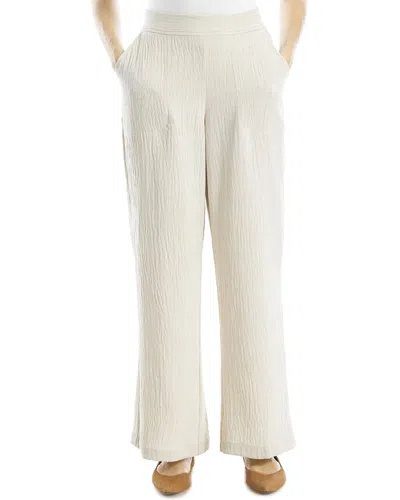 MAX STUDIO MAX STUDIO TEXTURED WOVEN WIDE LEG PANT