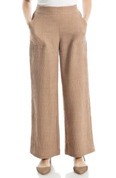 Max Studio Textured Woven Wide Leg Pants