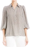 Max Studio 3/4 Sleeve Blouse In Cmkhamdc