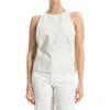Max Studio Tie Back Tank In White