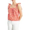 Max Studio Tie Strap Bubble Top
