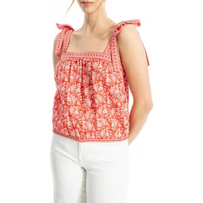 Max Studio Tie Strap Bubble Top