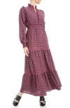 Max Studio Maxi Dress In Graphic Orchid