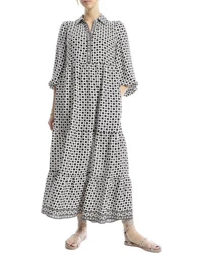 Max Studio Tiered Maxi Dress In Black