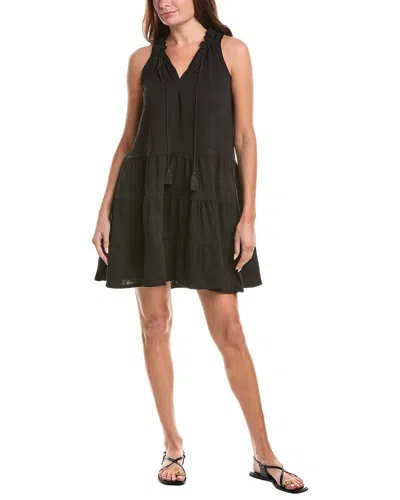 Max Studio Tiered Mini Dress In Green