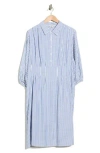 Max Studio Tiered Shirtdress In Multi