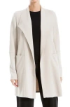 Max Studio Trapunto Scuba Knit Topper In Oyster