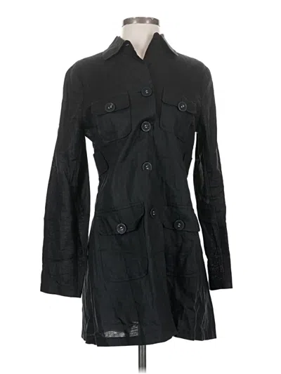 Pre-owned Max Studio Trenchcoat In Black