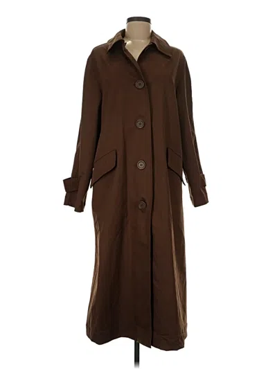 Pre-owned Max Studio Trenchcoat In Brown