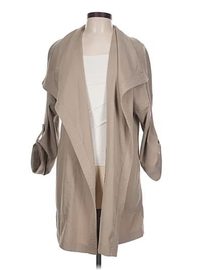 Pre-owned Max Studio Trenchcoat In Tan