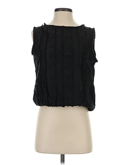 Pre-owned Max Studio Tube Top Black Strapless Neckline Tops