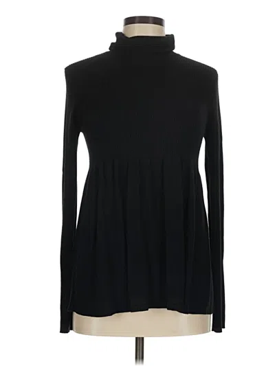 Pre-owned Max Studio Turtleneck Sweater In Black
