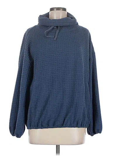 Pre-owned Max Studio Turtleneck Sweater In Blue