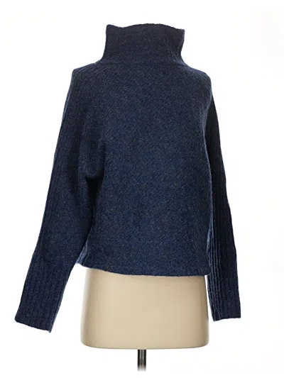 Pre-owned Max Studio Turtleneck Sweater In Blue
