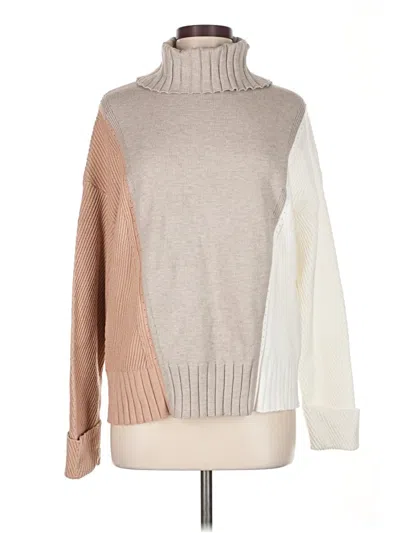 Pre-owned Max Studio Turtleneck Sweater In Brown