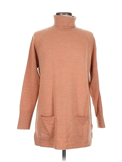 Pre-owned Max Studio Turtleneck Sweater In Brown