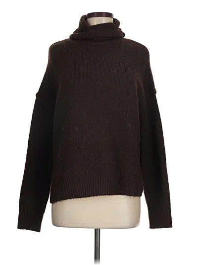 Pre-owned Max Studio Turtleneck Sweater In Brown