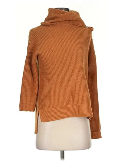 Pre-owned Max Studio Turtleneck Sweater In Brown