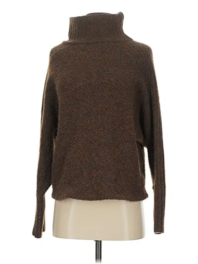 Pre-owned Max Studio Turtleneck Sweater In Brown