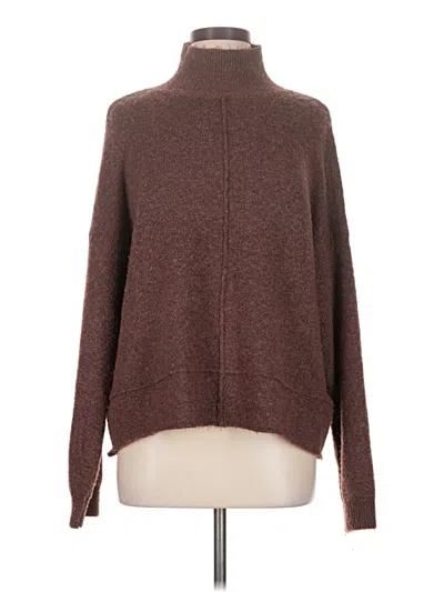 Pre-owned Max Studio Turtleneck Sweater In Brown