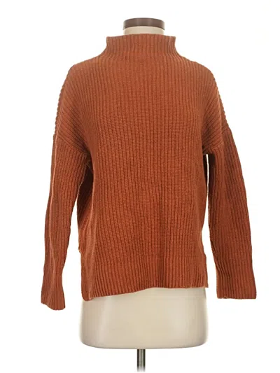 Pre-owned Max Studio Turtleneck Sweater In Brown