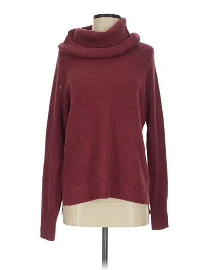 Pre-owned Max Studio Turtleneck Sweater In Burgundy