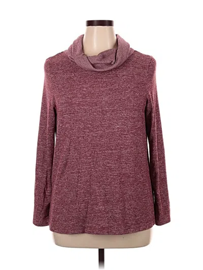 Pre-owned Max Studio Turtleneck Sweater In Burgundy