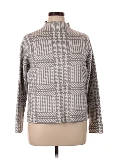 Pre-owned Max Studio Turtleneck Sweater In Gray