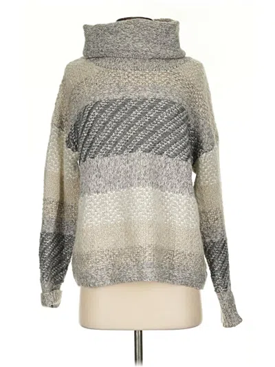 Pre-owned Max Studio Turtleneck Sweater In Gray